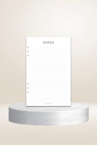 Pages intérieures - Notes